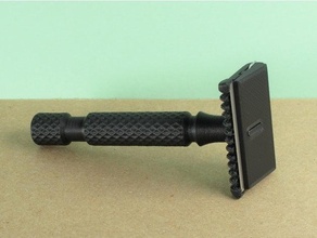 gem se safety razor 3 piece adjustable blade shave shaver shaving wet 3d print model - Mito3D