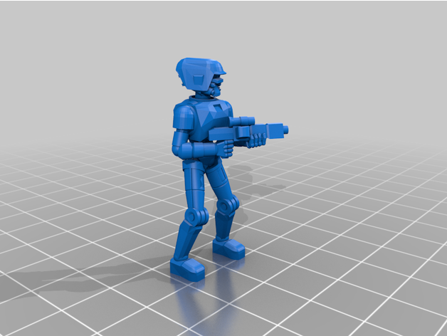 cazador asesino larva moscardón modelo 87 droide hk 47 hk47 hk87 legión mando robot 3D print model - Mito3D