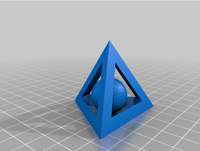 captive ball pyramid 3d print model - Mito3D