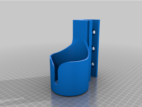 beer holder rod music stand openscad metal 3d print model - Mito3D