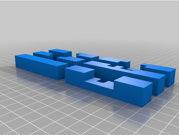 Stock Knoten Puzzle openscad 3d Stöcke 3D print model - Mito3D