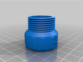 ght bsp adaptor garden hose thread 3d print model - Mito3D