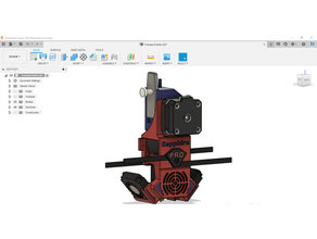 impresión cabeza directo e3d v6 zafiro Pro manejar e3dv6 arboles 3d print model - Mito3D