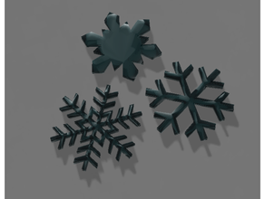 snowflake christmas decoration 3d print model - Mito3D