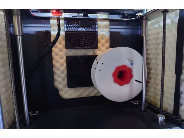 qidi x max ayarlanabilir iç biriktirmek Kulp destek 6201 rulman iplik 3D print model - Mito3D