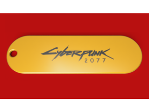 cyberpunk chaveiro adulto 2077 jogos logotipo maduro xbox 3d print model - Mito3D