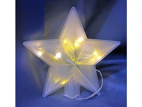 Weihnachten Star Vasemode Baum Teelicht Halter Unterstützung Baumkrone 3d print model - Mito3D