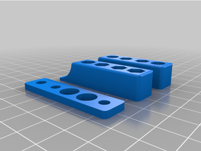 magnetic bit holder 4 slots neodymium magnets m4 bolts 3d print model - Mito3D