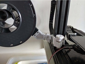 foldable spool holder ender 3 pro creality filament 3d print model - Mito3D