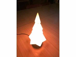 colorful twinkling christmas tree 3d print model - Mito3D