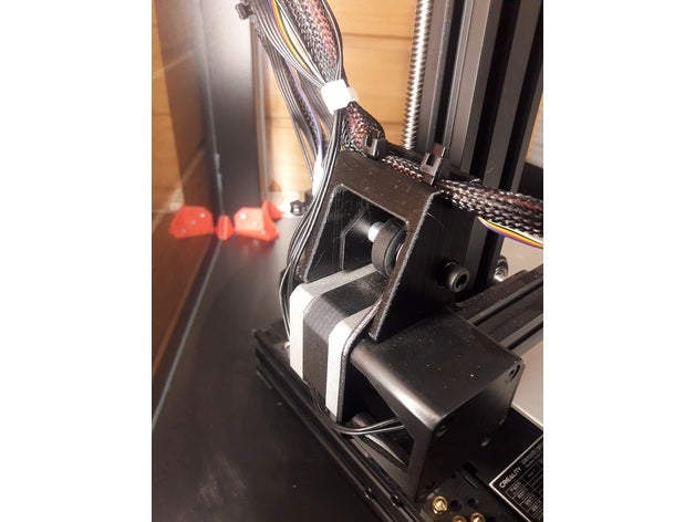 ender3 bergang kabel creality ender 3 kabelhalter kabelhalterung stepper motor 3D print model - Mito3D