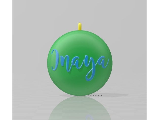 boule inaya noel tigela Natal decoração enfeite 3D print model - Mito3D