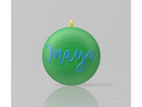 Boule Inaya Noel çanak dekorasyon süs 3d print model - Mito3D