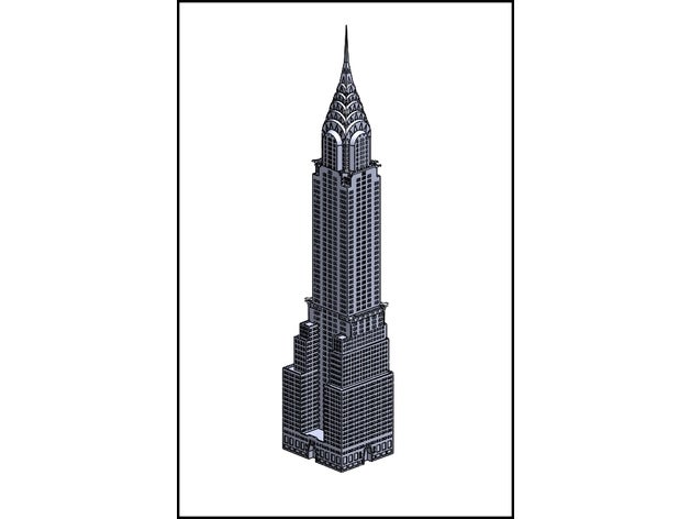 Chrysler edificio 3D print model - Mito3D