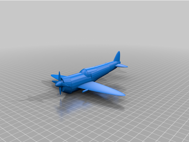spitfire british ww2 fighter 3D print model - Mito3D