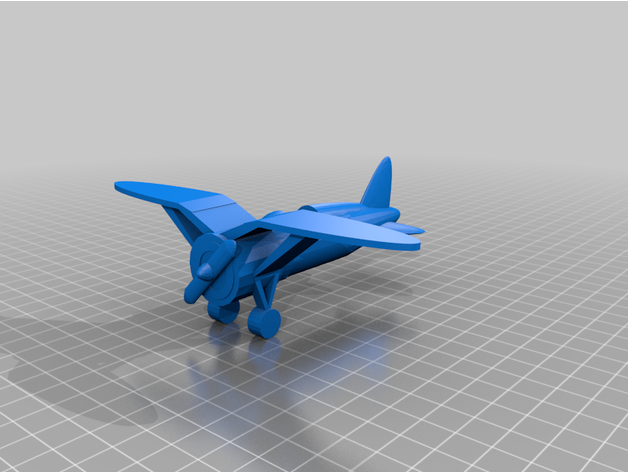 pzl p11 polaco avión ww2 combatiente 3D print model - Mito3D