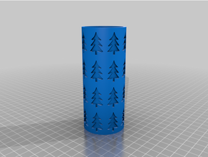 christmas tree pastry roller 3d print model - Mito3D