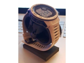 garmin instinto cargando reloj estante soporte 3d print model - Mito3D