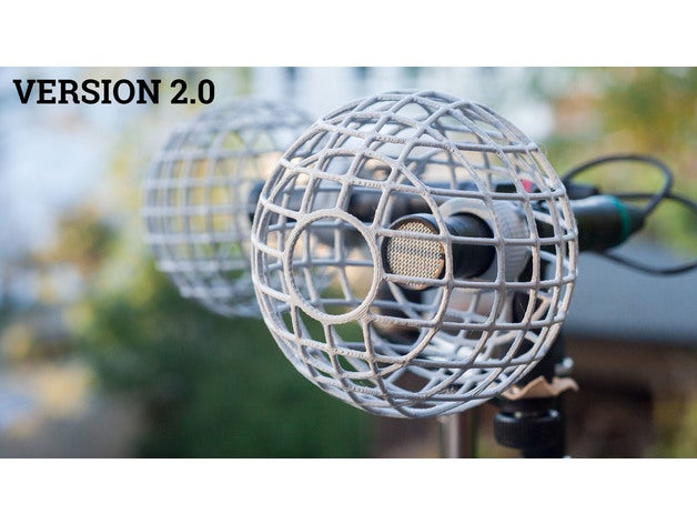 octava mk 012 micrófono dirigible ubicación sonido viento proteccion 3D print model - Mito3D