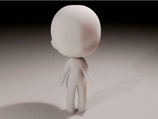 vita base figurina chibi miniatura 3D print model - Mito3D