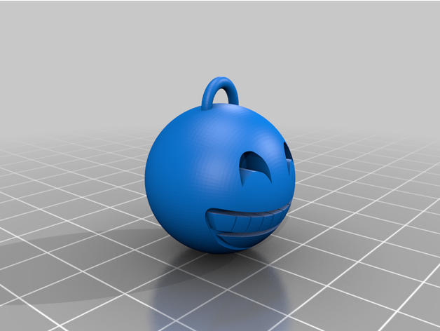 emoji anahtar Zincir 3D print model - Mito3D