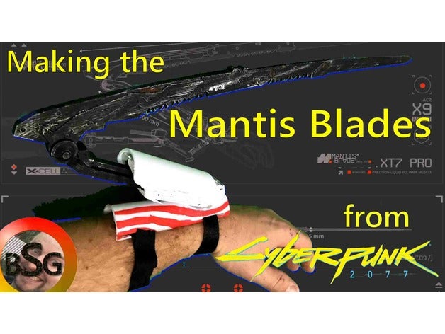 mantis bıçaklar siberpunk 2077 3D print model - Mito3D