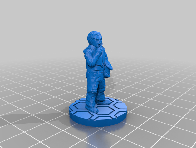 Leutnant Cordova tcgnd Pilot 28mm Masse Miniaturen Miniatur Unterstützung Wissenschaft Fiktion scifi Star Kriege Legion Wargaming 3D print model - Mito3D