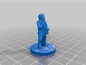 lieutenant Cordoue tcgnd pilote 28mm Masse miniatures miniature soutien science fiction scifi étoile guerres légion support wargaming 3d print model - Mito3D