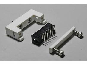 bouton boîte ruban câble 8p 16p 20p 254 tête connecteur monter 3d print model - Mito3D