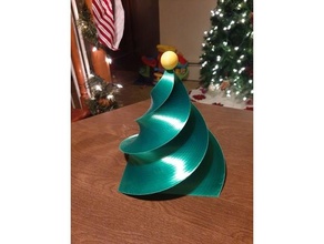 arbre maîtresse Noël décoration spirale décorations 3d print model - Mito3D
