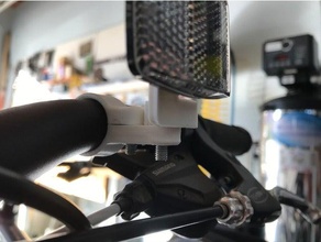 handle bar reflector mount bicycle bike bracket mountainbike mountain mounting 3d print model - Mito3D