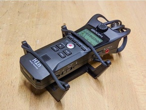 zoom h1n recorder shockmount re-upload shock mount 3d print model - Mito3D