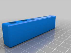 customizable hex bit holder magnet slot 3d print model - Mito3D
