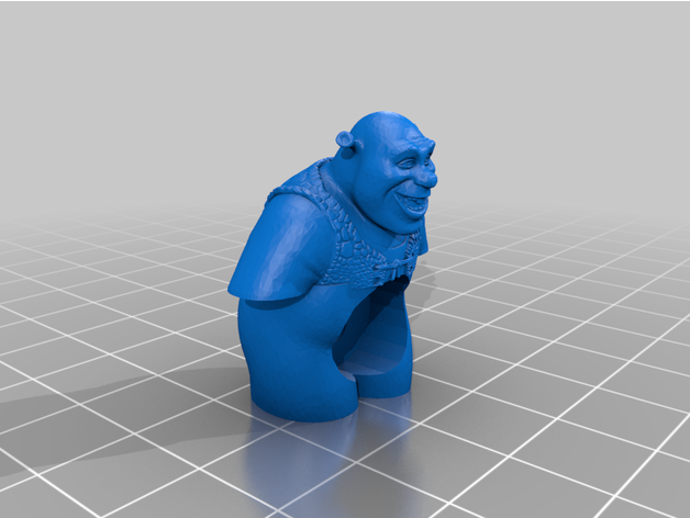 shrek diente pegar mierda 3D print model - Mito3D