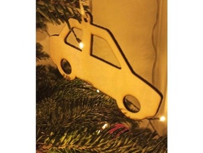 Wagen Weihnachtsbaum Weihnachten Baum Ornamente 3d print model - Mito3D