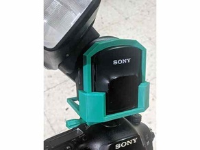 Sony Alpha hvl f60m Blitz Batterie Tür heisser Schuh sperren Halter Unterstützung 3d print model - Mito3D