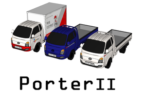 porter ii car hyundai korea korean truck 3d print model - Mito3D