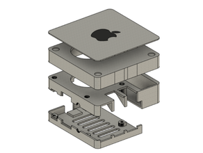 frambuesa pi 2 3 + Mac mini inspirado 3d print model - Mito3D