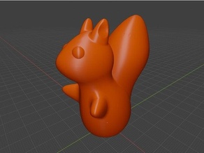 esquilo 0+ animal animais brinquedo brinquedos 3d print model - Mito3D