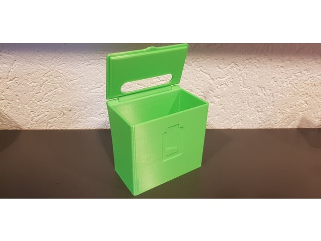 batterie recyclage boîte 3D print model - Mito3D