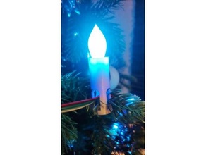 christmas tree candle pixel led string 3d print model - Mito3D