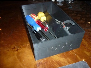 Werkzeug Box Startseite Mantel Container Behälter Hand Werkzeuge Schraubendreher Schrauben Werkzeugkasten 3d print model - Mito3D