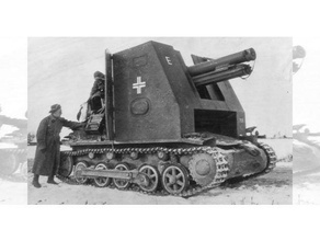 fácil impressão tanques assalto búfalo chamas guerra panzerkampfwagen pzkpfw tanque jogo jogos ww2 alemão 3d print model - Mito3D
