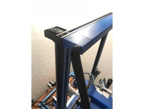 cr-10 aluminum tube frame support bracket cr-10s z-axis 3d print model - Mito3D