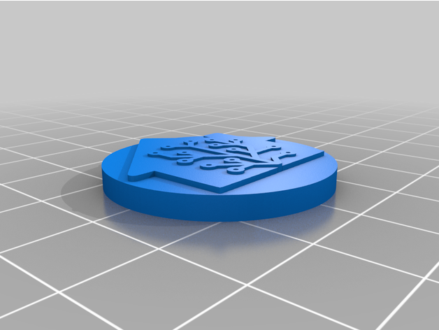 assistente nfc etichetta moneta 3D print model - Mito3D