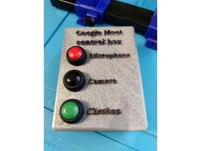 google meet control box button buttons 3d print model - Mito3D