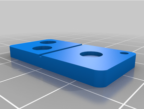 domino portachiavi 1and2dotdomino 3d print model - Mito3D