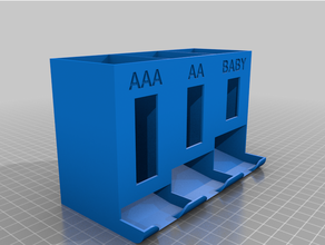 battery dispenser aaa & aa baby 3d print model - Mito3D