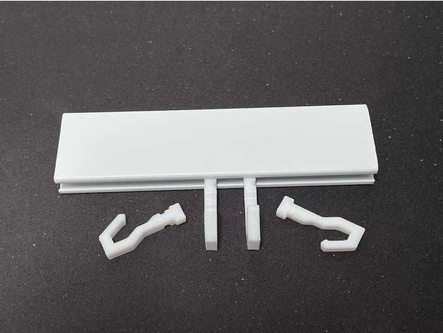 artiteq clic carril gancho barra galería 3D print model - Mito3D