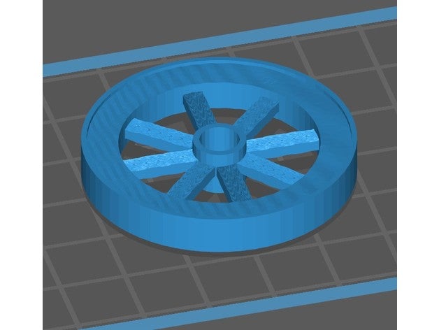 roue charette 3D print model - Mito3D